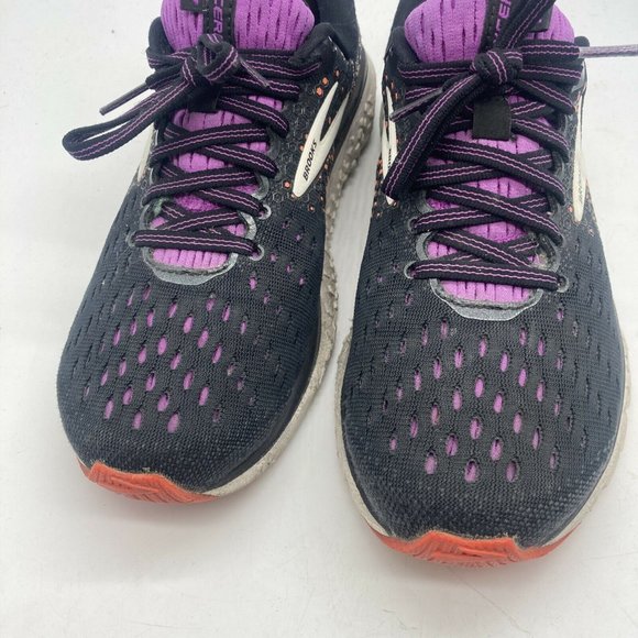 Brooks Glycerin 17 Womens Running Shoes Black Purple Size 8D Wide EU 39 - Picture 6 of 9